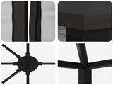 6 x 3 m Anthracite Polyester and Steel 190 3376021