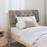Upholstered Headboard Taupe 80 cm Solid Pine Wood 879202