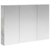 Bathroom Mirror Cabinet Concrete Grey 100 x 14.5 x 70 cm 889122