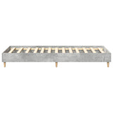 Bed Frame No Mattress Concrete Grey 100x200 cm Engineered Wood 861042