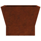 Fire Bowl Brown 40 x 40 x 35 cm Weathering Steel 858909