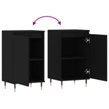 Sideboards 2 pcs Black 40x35x70 cm Engineered Wood 831039