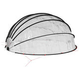 Pool Dome Folding Manual Transparent 592 x 590 x 275 cm PVC 42001134
