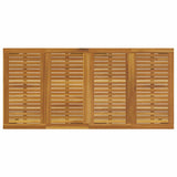 Garden Dining Set 7 pcs Black Solid Acacia Wood 3284403