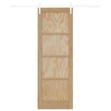 Sliding Door ORKDAL Brown 73.5 x 211 cm Solid Pine Wood 3333692