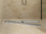 Shower Drain Line Design with 360&deg Siphon Silver 90 cm 42015983
