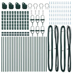 Fence Post Other 26 pcs Green 3.2 x 3.2 x 80 cm Steel 3350109