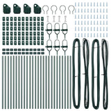 Fence Post Other 26 pcs Green 3.2 x 3.2 x 100 cm Steel 3350113