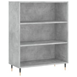 Bookcase Concrete Grey 69.5x32.5x90 cm Engineered Wood 828344