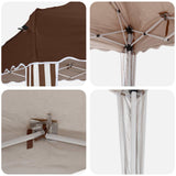 Pop-up Party Tent 575 x 290 x 245 cm Brown 42019786