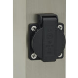 Bollard Lights with Outlet 3 pcs 80 cm Stainless Steel IP44 4006062
