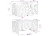 Air Conditioner Cover Silver 100 x 50 x 70 cm Galvanised Steel 8014106