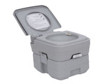 20L Portable Travel Mobile Toilet Outdoor Camping Handle WC with 2 Detachable Tanks & Push-button T3398P348596