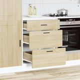 Kitchen Base Cabinet Porto Sonoma Oak Engineered Wood 854262