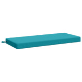 2-Piece Bench Cushions SOEST 2 pcs 100% Polyester Turquoise 950237
