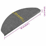 Stair Mats Self-adhesive 20 pcs Grey 65x22.5x3.5 cm 3365911
