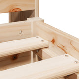 Bookcase Bed without Mattress 180x200cm Super King Solid Wood Pine 3323017