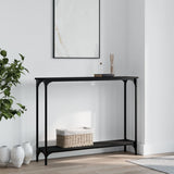 Console Table Black 100x22.5x75 cm Engineered Wood 834015