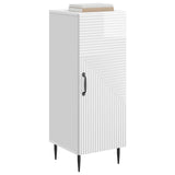 Sideboard High Gloss White 33 x 34.5 x 89.5 cm Engineered Wood 894829