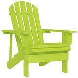 Garden Chair Green Solid Fir Wood Large Ergonomic 315876