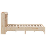 Bookcase Bed without Mattress 140x200 cm Solid Wood Pine 3322909