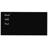 Wall-mounted Magnetic Board Black 100x50 cm Tempered Glass 347941