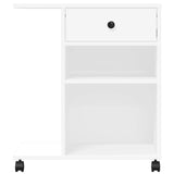 Printer Stand with Wheels White 60x40x68.5 cm 840639