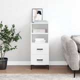 Sideboard White 34.5x34x90 cm Engineered Wood 828668