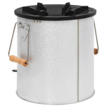 Camping Wood Stove Silver 45x25x26 cm Steel 319438