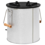 Camping Wood Stove Silver 45x25x26 cm Steel 319438