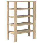 ZNTS Shoe Rack Sonoma Oak 61x32x87.5 cm Engineered Wood 859853