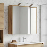 Bathroom Mirror Cabinet Artisian Oak 63.5 x 16 x 62.5 cm 889166
