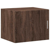 Slim Storage Cabinet Brown Oak 50x42.5x225 cm Engineered Wood 3281307