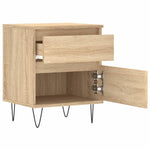 ZNTS Bedside Cabinets 2 pcs Sonoma Oak 40x35x50 cm Engineered Wood 830675