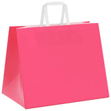 Paper Bags 250 pcs with Handles Pink 32x22x24 cm 4101903