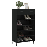 Shoe Cabinet Black 60x35x105 cm Engineered Wood 829629