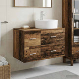 Bathroom Furniture Set 2 pcs Old Wood Engineered Wood 3403990