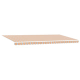 Retractable Awning Manual Multicolour 600 x 300 cm Fabric 3331617