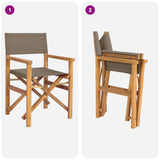 Dining Chair Folding 56 x 54 x 87 cm 100% Polyester Solid-Teak 42032678