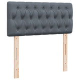Box Spring Bed with Mattress Dark Grey 90x190 cm Velvet 3286193