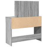 Dressing Table with LED Grey Sonoma 100x40x120 cm 848211