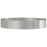 Planter Ring Silver 120 x 120 x 20 cm Stainless Steel 873642