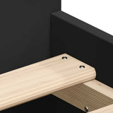 Bed Frame without Mattress Black 100x200 cm 3203797