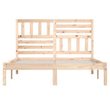 Bed Frame Natural Wood Solid Pine Wood 160 x 200 cm Durable 3101033