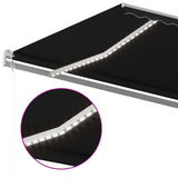 Manual Retractable Awning with LED 6x3.5 m Anthracite 3070084