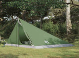 Backpacking Tent Green 4-Person 185T Polyester with PU Coating 42018559