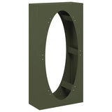Firewood Rack Olive Green 50x23x100 cm Cold-rolled steel 864184