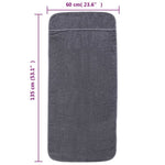 Beach Towels 6 pcs Anthracite 60x135 cm Fabric 400 GSM 3157055