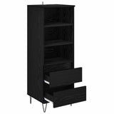 Highboard Black Oak 40 x 36 x 110 cm Engineered Wood 882743