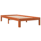 Bed Frame without Mattress Wax Brown 100x200 cm Solid Wood Pine 844169